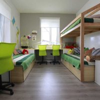 het idee van een lichte stijl kamers voor meisjes 12 m² beeld