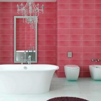 идеята за използване на розово в светъл декор на стая