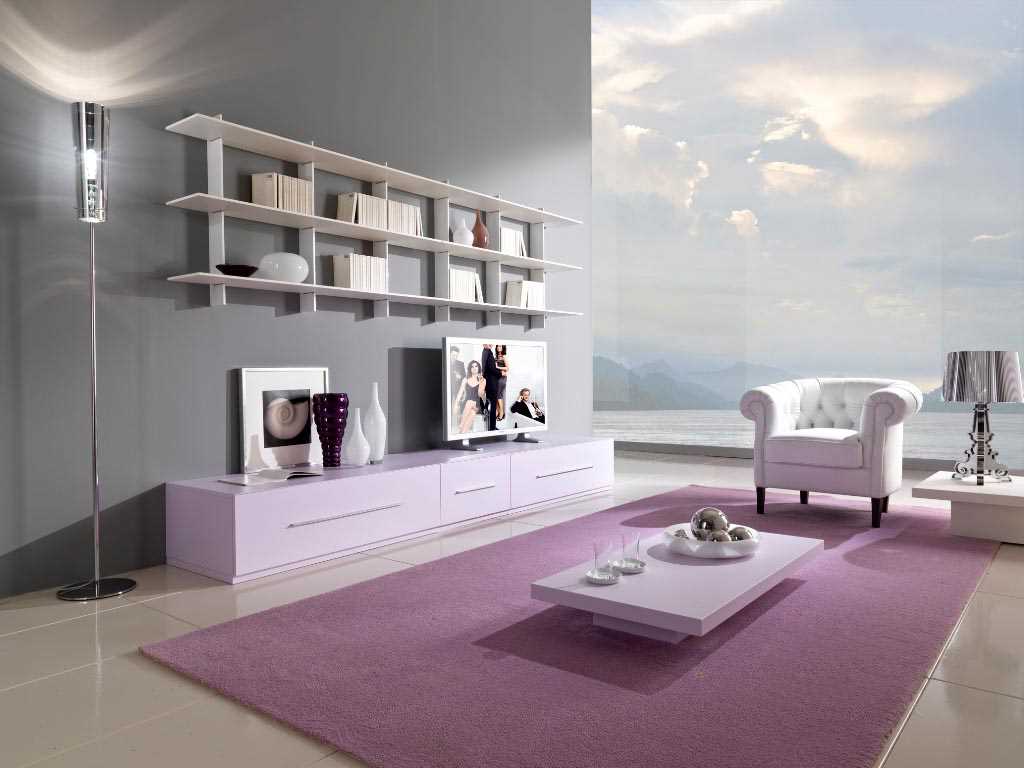مثال على استخدام اللون الوردي في تصميم غير عادي للغرفة