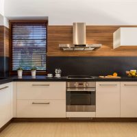 مثال على استخدام صورة تصميم المطبخ غير عادية