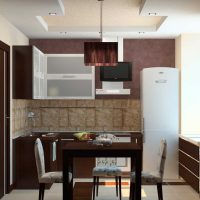 varijanta prekrasnog stila kuhinje 8 m² fotografija