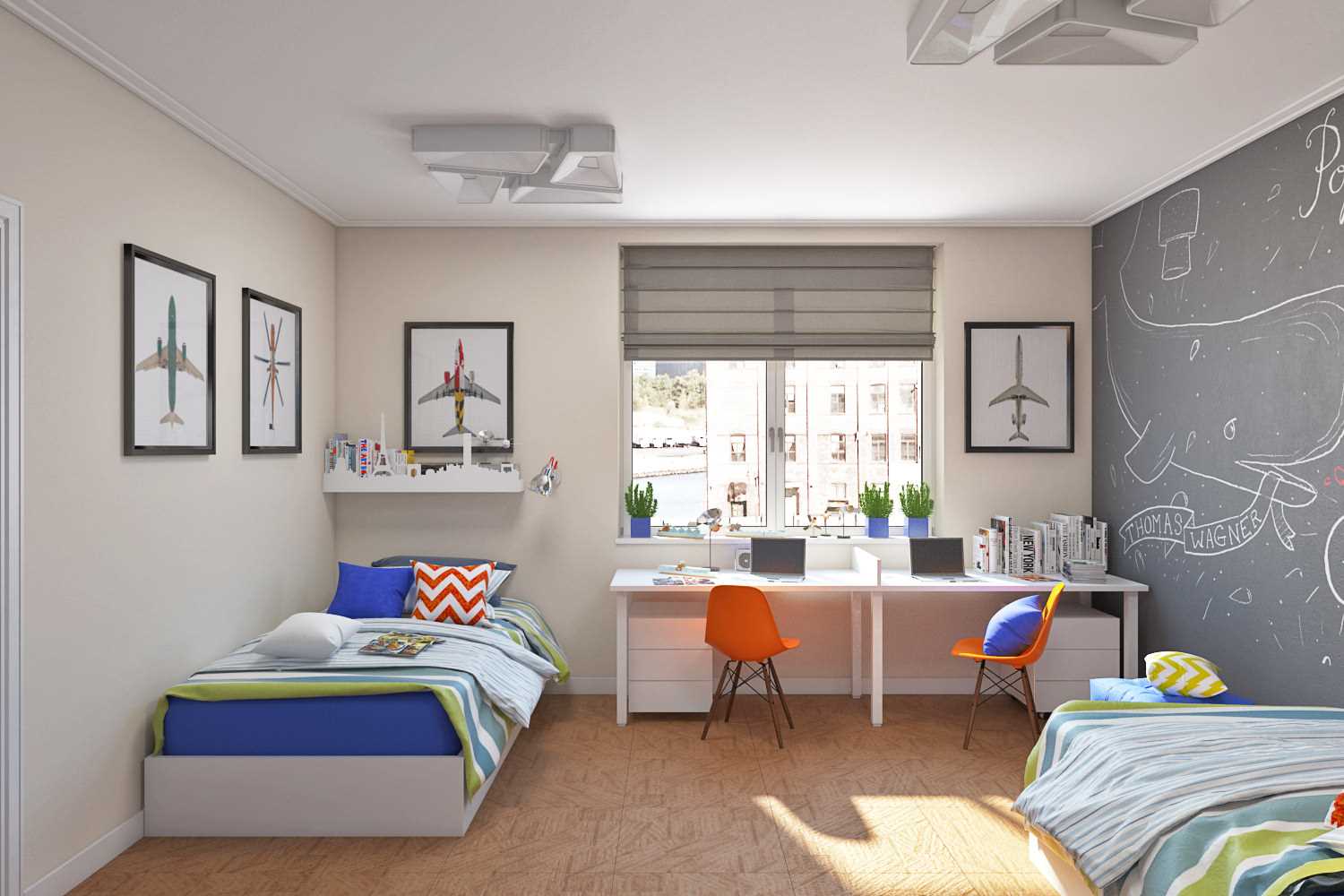 version of the beautiful style of a children's room for two girls