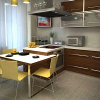 ideja svijetlog dizajna kuhinje veličine 8 m²