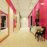 contoh penggunaan merah jambu dalam bilik foto reka bentuk yang indah