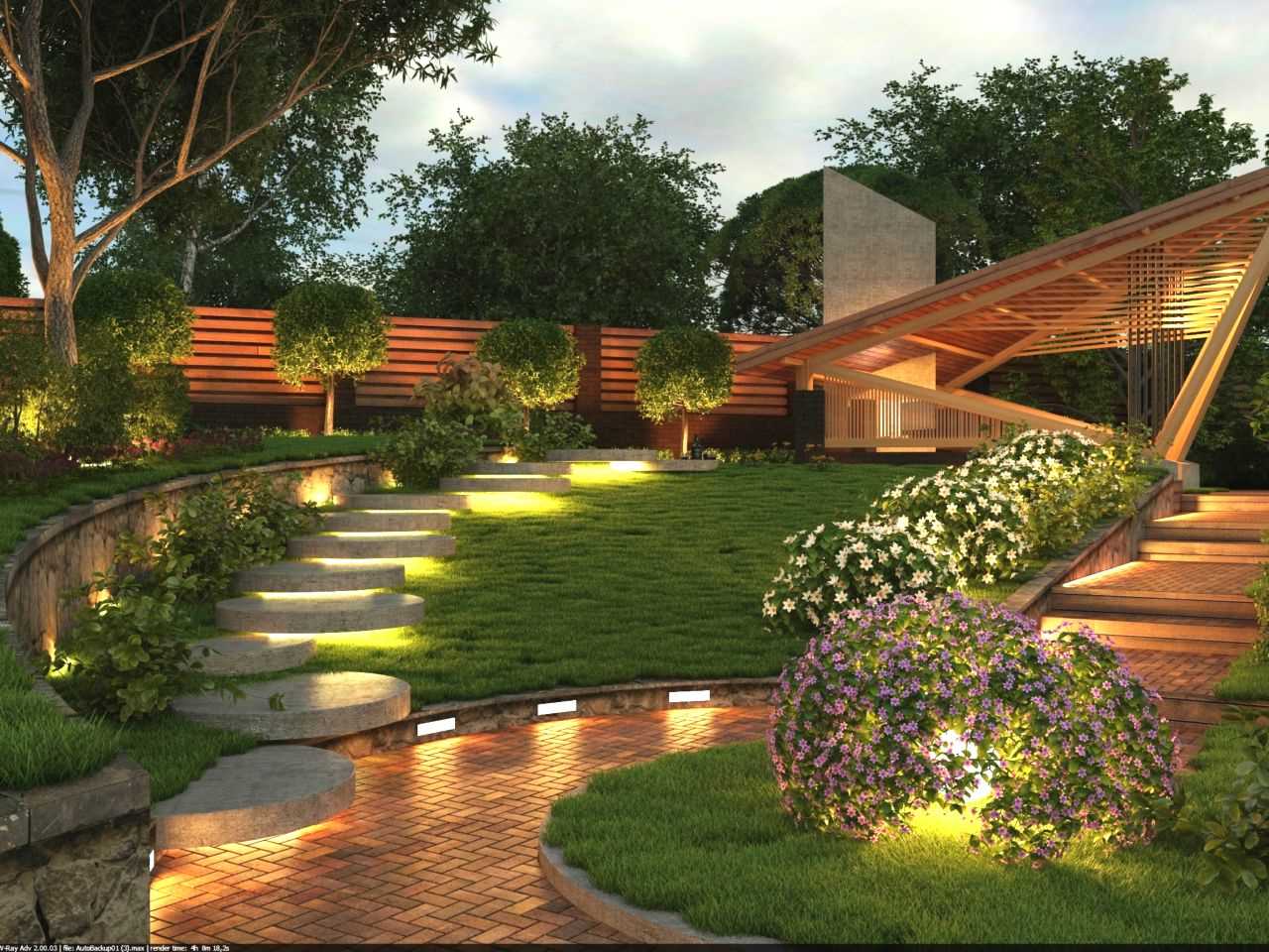 myšlenka využití neobvyklých rostlin v krajinném designu domu