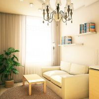 ideja par gaismas dizaina pielietošanu neparastā dzīvokļa dekoru fotoattēlā