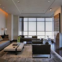 nápad světlý interiér obývacího pokoje v soukromém domě photo