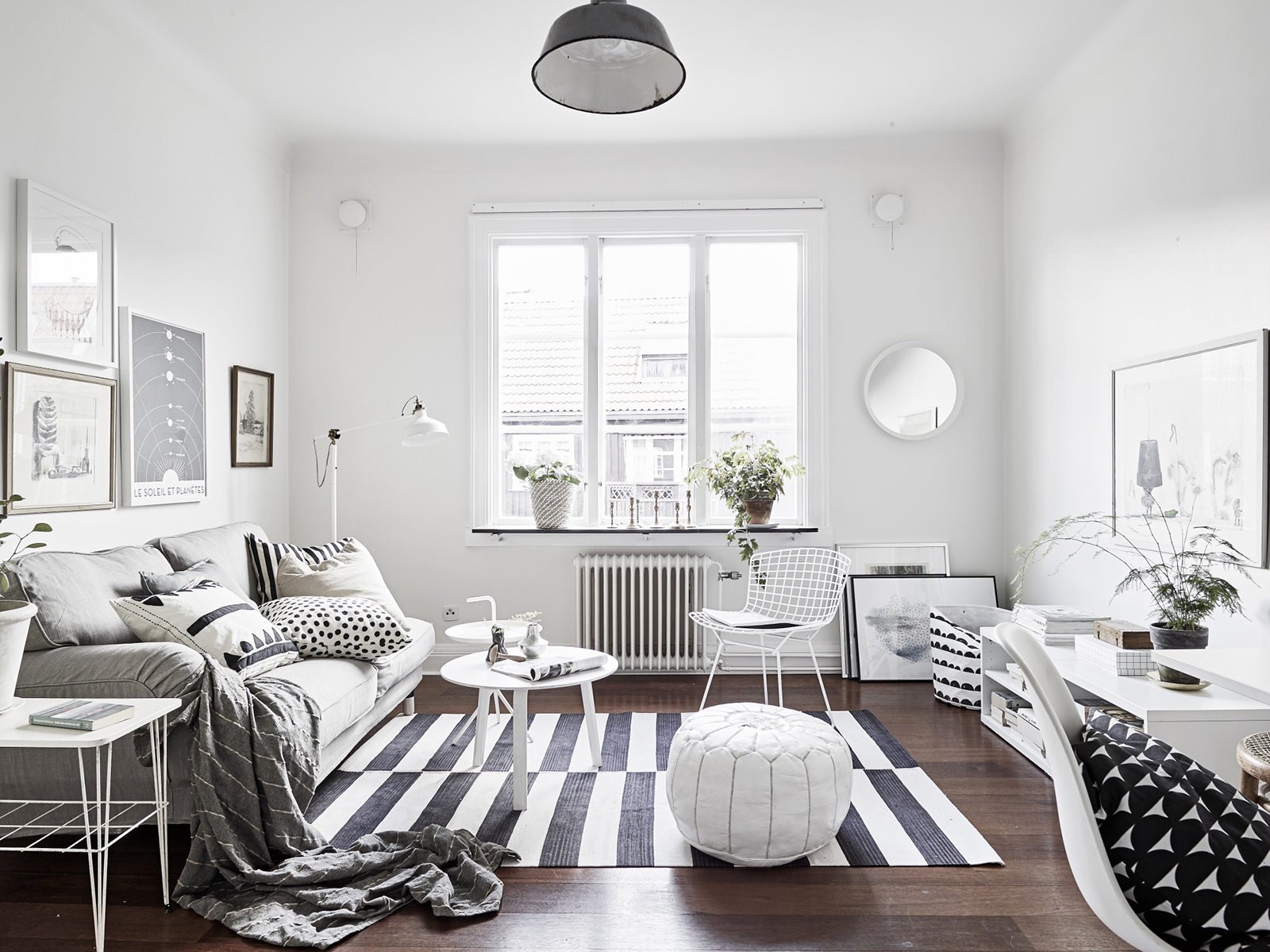 idee de un frumos decor în apartament în stil scandinav