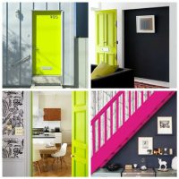 идеята за светло цветово съчетание в дизайна на модерна снимка на апартамента