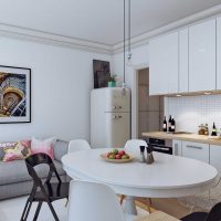 varian hiasan indah apartmen dalam foto gaya Scandinavia