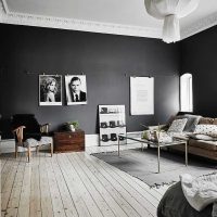 idee de design neobișnuit al unei camere în fotografie în stil scandinav