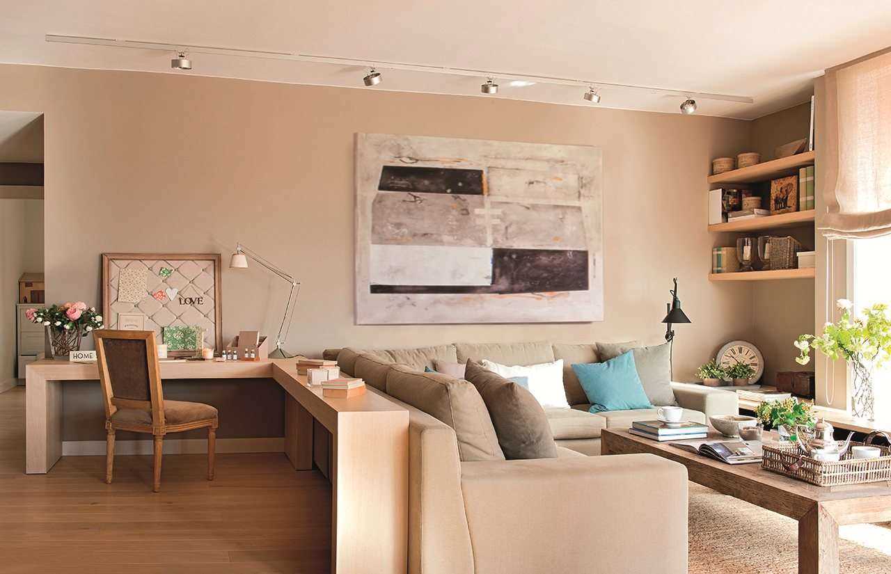 myšlenka na krásný obývací pokoj ložnice 20 m²