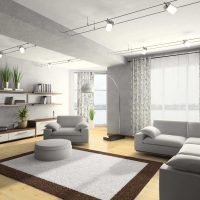 variant van een mooie combinatie van kleuren in het ontwerp van een moderne kamer