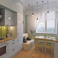 مثال على استخدام صورة تصميم المطبخ الخفيفة