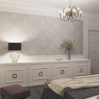 nápad použití světelného designu v krásném obrázku interiéru bytu