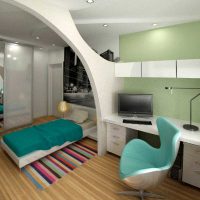 ideja par gaiša stila vienas guļamistabas dzīvokļa fotoattēlu