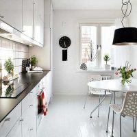 ideja par neparastu dzīvokļa stilu Skandināvijas stila attēlā