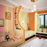 version of the bright decor of a children's room for two children picture