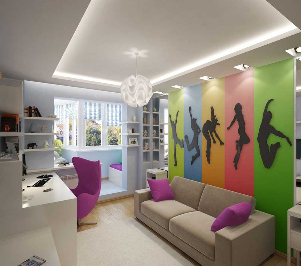 ideea unui stil luminos al unei camere pentru copii pentru o fată de 12 mp