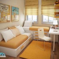 идея за светъл стил малка стая в спалнята