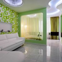 nápad světlý styl obývacího pokoje 18 m² foto