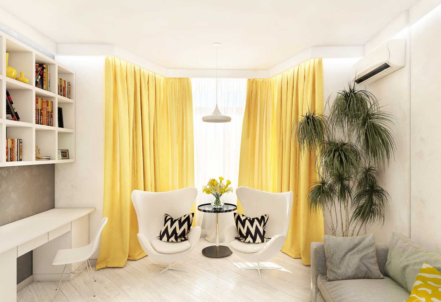 variantă de combinație de culori deschise în decorul unui apartament modern