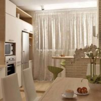 balcon și design de bucătărie