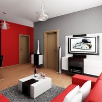 модерен интериорен дизайн на малък апартамент