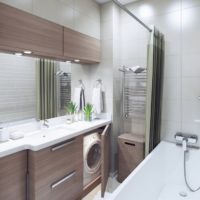 интериорен дизайн на баня с малък апартамент