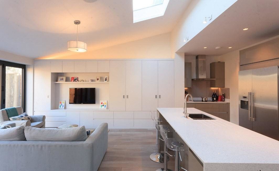bucătărie design sufragerie living într-o casă privată