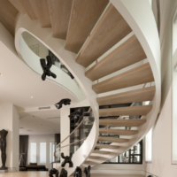 proiectarea scării în casa de la etajul doi