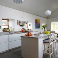 design sufragerie bucătărie living într-o casă privată idei
