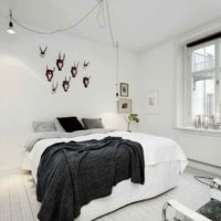 идеята за апартамент в ярък стил в картина в скандинавски стил