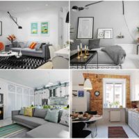 verze krásného interiéru bytu ve skandinávském stylu obrázku