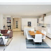 bucătărie sufragerie living într-o casă privată idei interioare