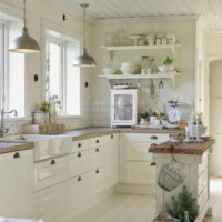 virtuvės provence dizaino idėjos
