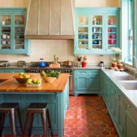 virtuvės provence stilingas interjeras