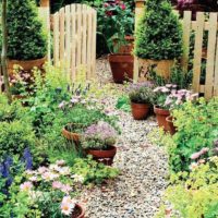 het idee om mooie tuinpaden toe te passen foto