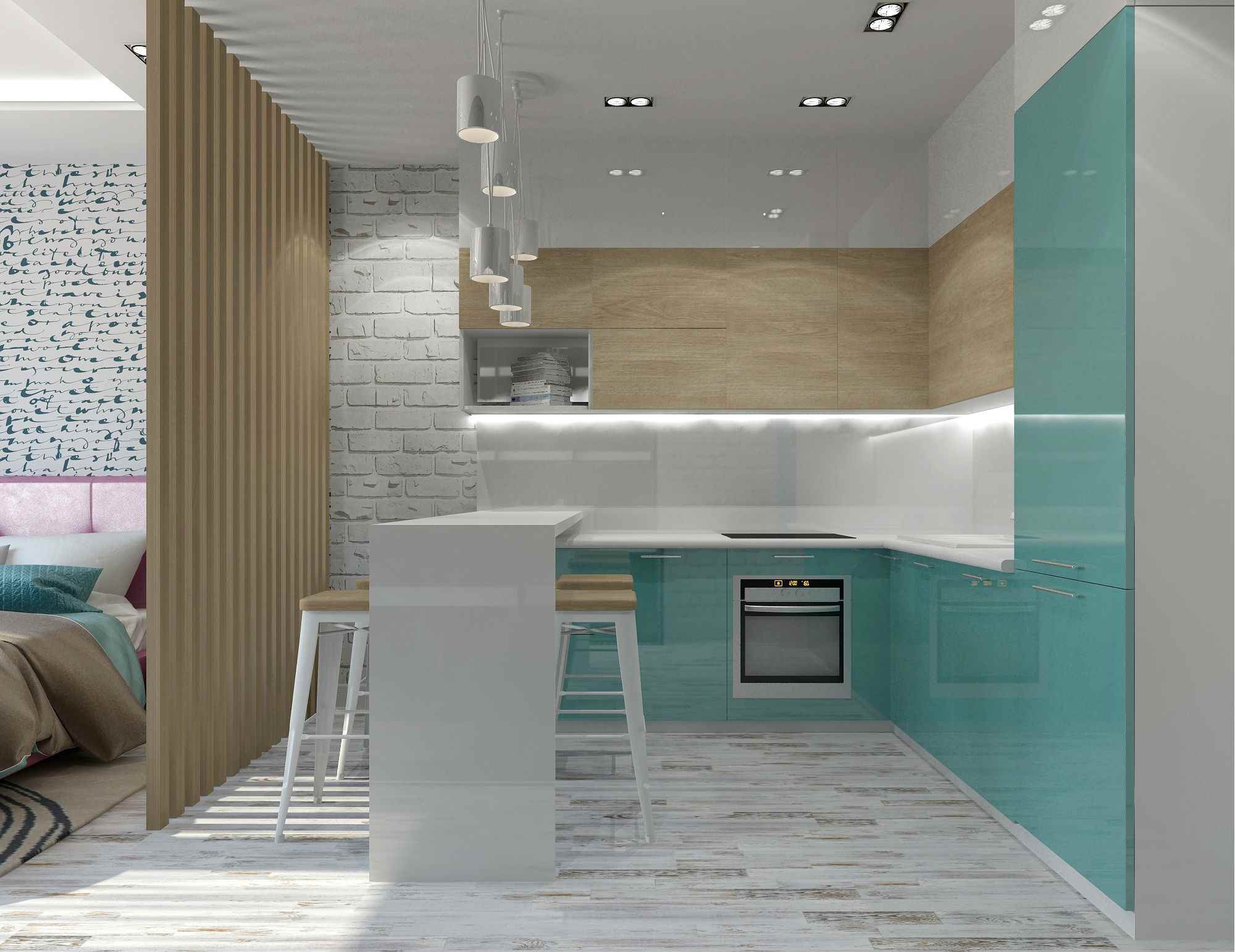 gaiša dizaina studijas tipa dzīvokļa opcija 26 kvadrātmetri