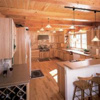 idea hiasan dapur yang luar biasa dalam foto rumah kayu