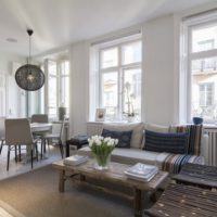 zviedru studijas tipa dzīvokļa dizains