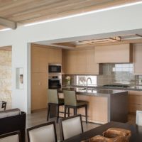 modern design keuken eetkamer woonkamer in een privé huis
