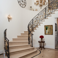 stylový design schodů v domě