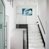 svjetlosni dizajn stubišta u kući