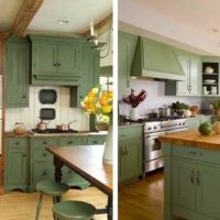 versiunea designului luminos al bucătăriei într-o fotografie de casă din lemn