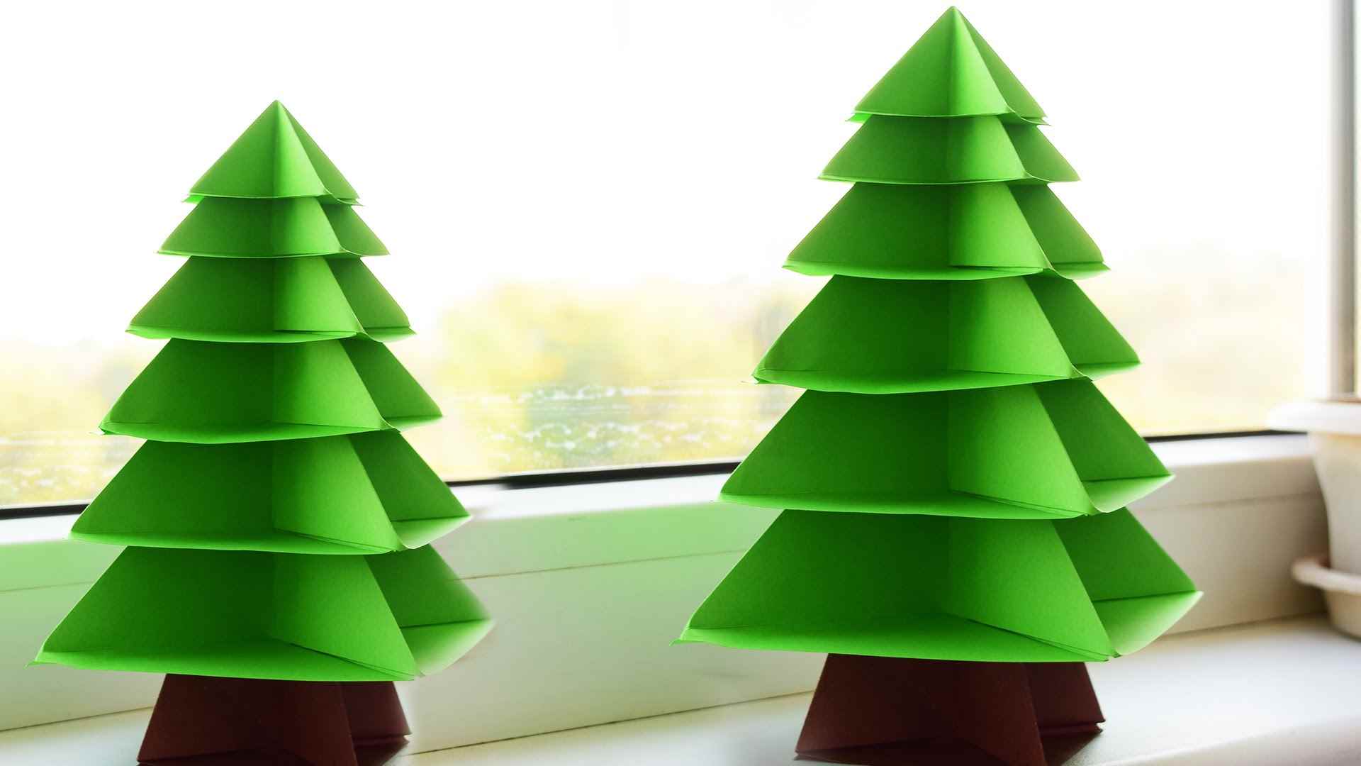 myšlenka vytvoření světlého kartonu vánoční stromeček pro kutily