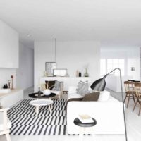 idee de o fotografie ușoară de decor în cameră în stil scandinav