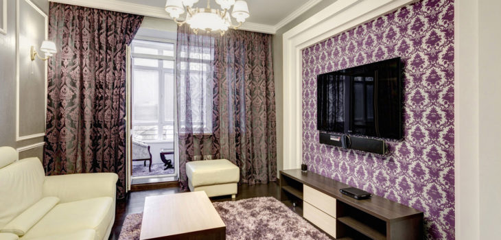 design and combination of wallpaper stylish interior