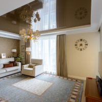 design a kombinace tapety v obývacím pokoji