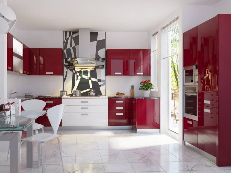 modernus virtuvės interjeras